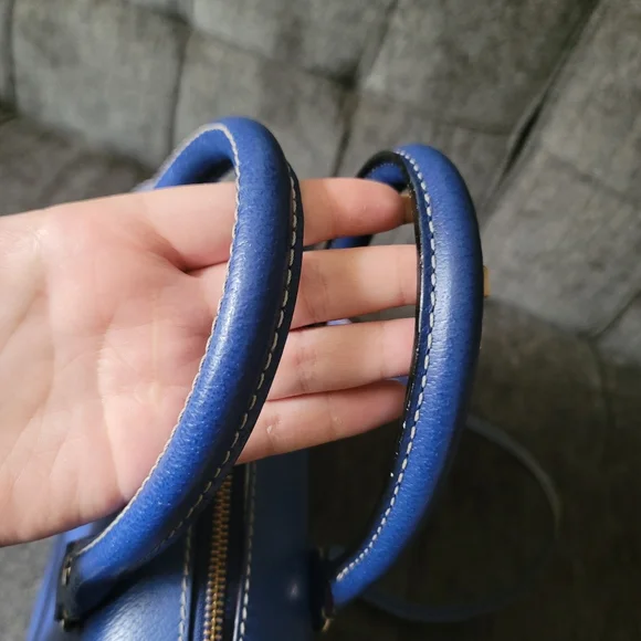 Kate Spade Alessa Wellesley Blue Leather Satchel - Picture 8 of 15